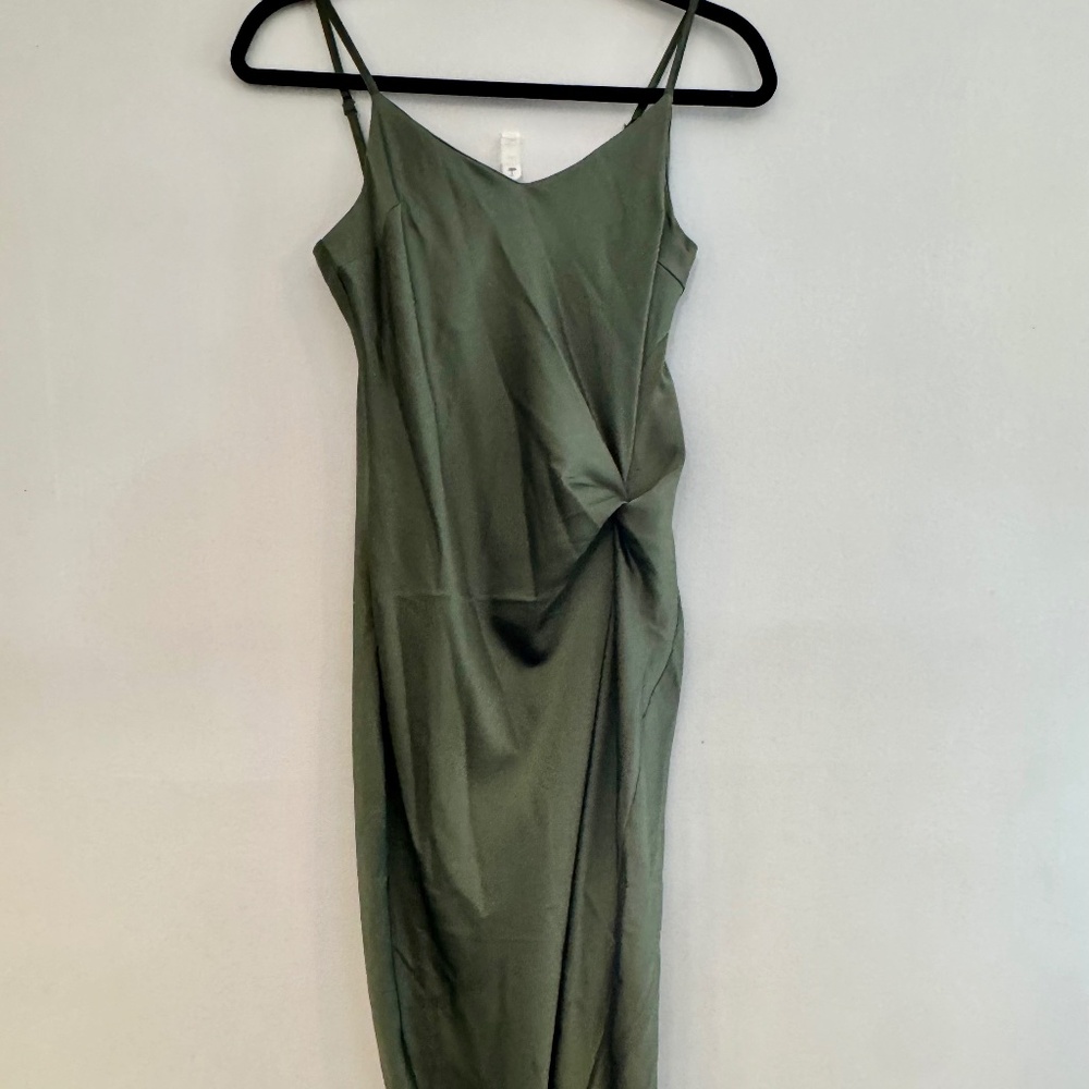 Glam Silk Midi Dress